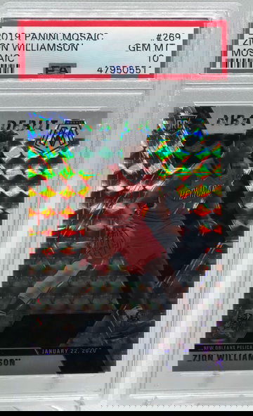 2019 Mosaic Zion Williamson Mosaic #269