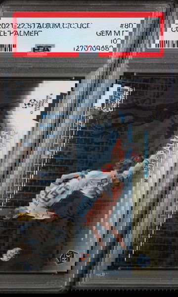 2021 Topps Stadium Club Chrome UEFA Champions League Cole Palmer #80 PSA 10