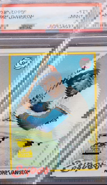 1978 Topps Andre Dawson 2nd year HOF PSA 9