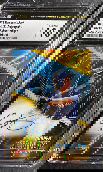 2021 Bowmans Best Cooper Kinney Gold Lava Auto /75 CSG 10