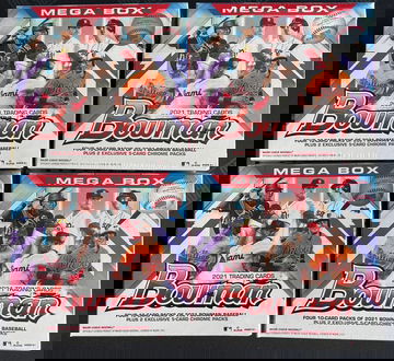 2021 Bowman Mega Box 4 Box Lot