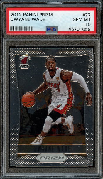 2012 Prizm #77 Dwyane Wade PSA 10
