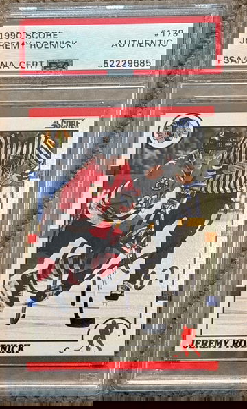 1990 Score #179 Signed Jeremy Roenick PSA/DNA Authentic Chicago Blackhawks Auto