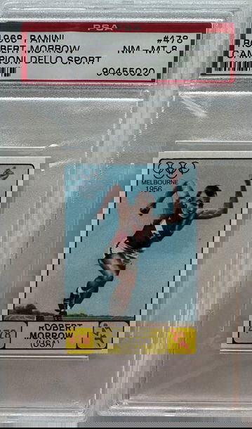 1968 Panini Campioni Dello Sport Robert Bobby Morrow Track & Field #478 PSA 8