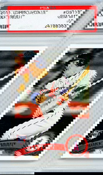 2011 Topps Update MIKE TROUT Rookie Card RC #US175 PSA 10 Gem Mint