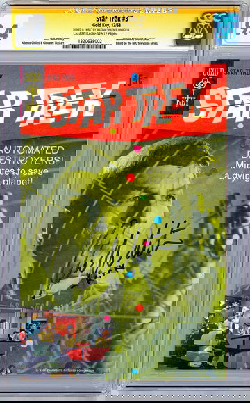 STAR TREK #3 CGC-SS 9.4 NM SIGNED & INSCRIBED KIRK/WILLIAM SHATNER GOLD KEY 1968