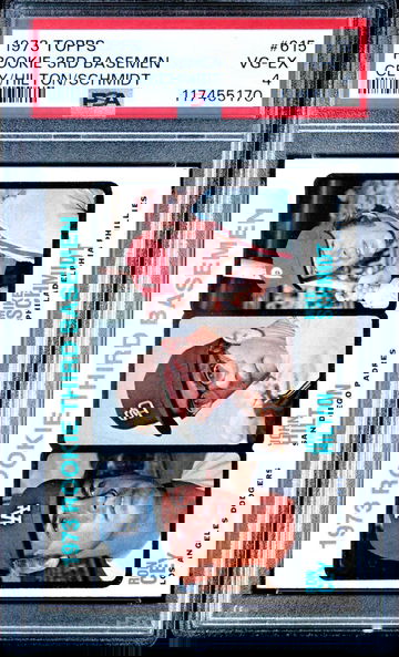 1973 Topps Rookie 3rd Basemen Mike Schmidt #615 RC PSA 4