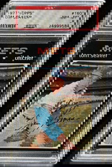 1971 Topps #160 TOM SEAVER Mets HOF PSA 8 NM/MT
