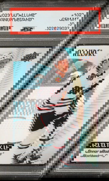 2023 Upper Deck Allure Rookie Connor Bedard #102 PSA 10