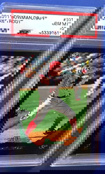 2011 Bowman Draft #101 Mike Trout Rookie PSA 10