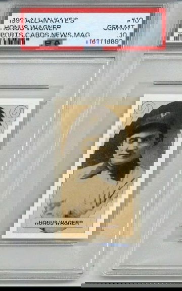 1991 ALLAN KAYE'S SPORTS CARDS NEWS MAGAZINE #10 HONUS WAGNER PIRATES PSA 10