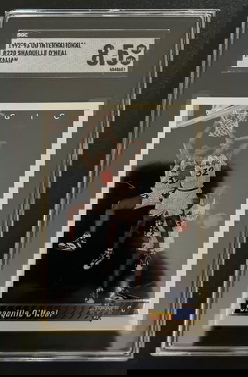 1992 ud international #220 Shaquille O Neal Italian