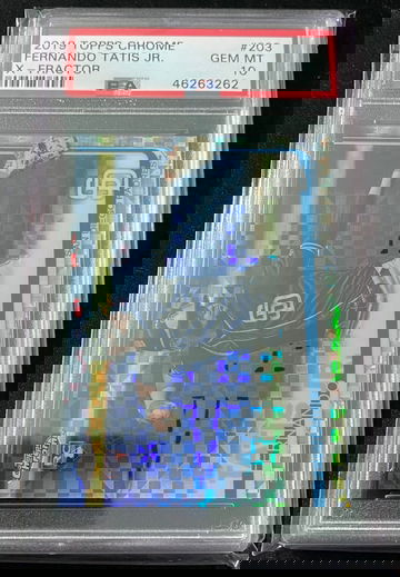 2019 Topp Chrome Xfractor Fernando Tatis PSA 10