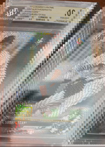 2017 Bowman Chrome Shohei Ohtani Mega Box Refractors BGS 10 Pristine