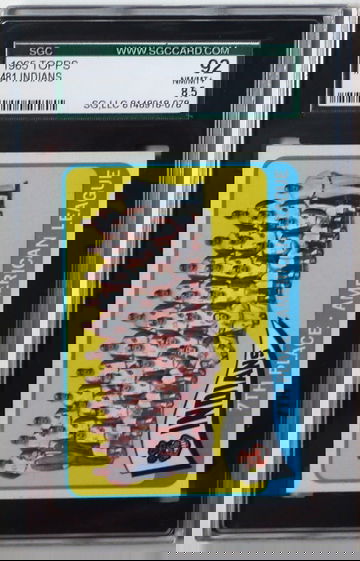 1965 Topps #481 Cleveland Indians SGC 92 NM-MT + 8.5