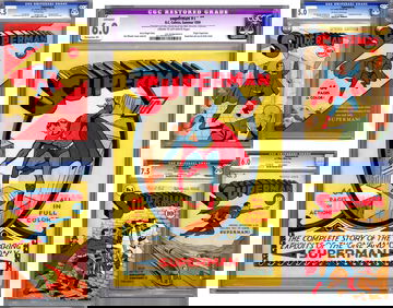 SUPERMAN 12345 CGC 6.0+ WORLDS 1ST SUPERHERO & THE COLLECTION OF A LIFETIME 1939 PAST & PRESENT 1939