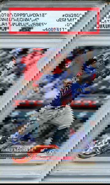 2018 Topps Update Ronald Acuna Jr #US250 PSA Gem Mint 10