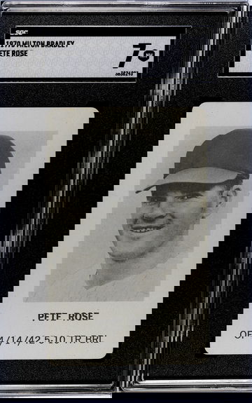 1970 Milton Bradley Pete Rose Cincinnati Reds SGC 7 NM