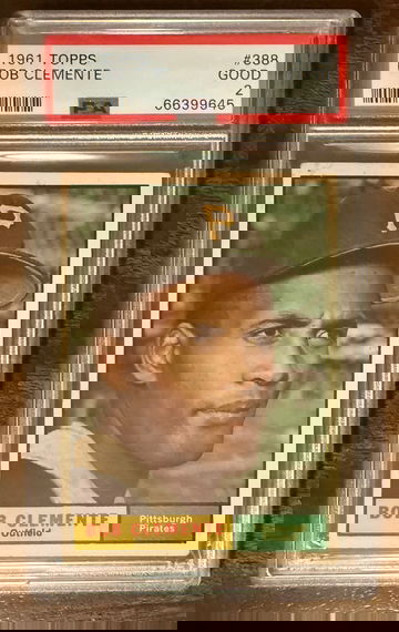 1961 Topps Roberto Clemente PSA 2