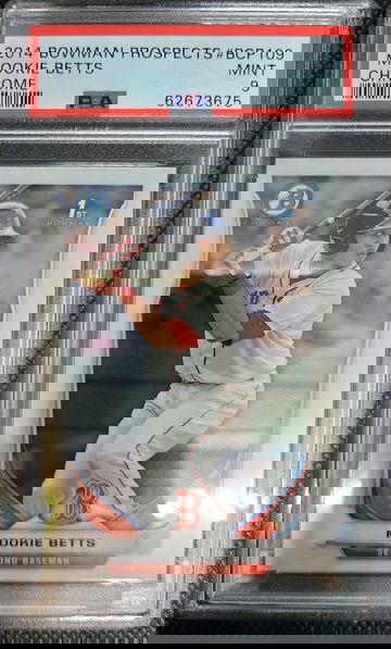 2014 Bowman Prospects Mookie Betts Chrome Rookie PSA Note: Ships from Canada