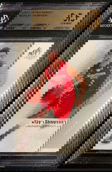 2011-12 SP Authentic #23 Klay Thompson Rookie RC BGS 9.5  - DHL Express Air with Tracking from Overseas