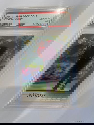 2001 Tiger Woods Upper Deck Rookie Card PSA 10