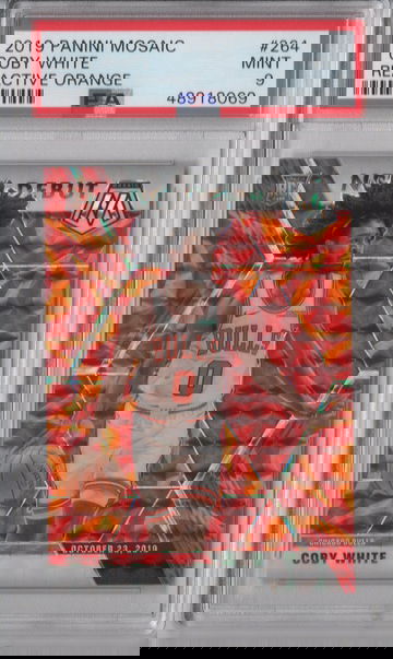 2019 Mosaic Coby White Reactive Orange PSA 9