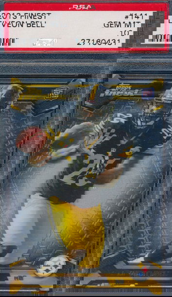 2013 Topps Finest 141 Le'Veon Bell RC PSA 10 GEM MT 0431