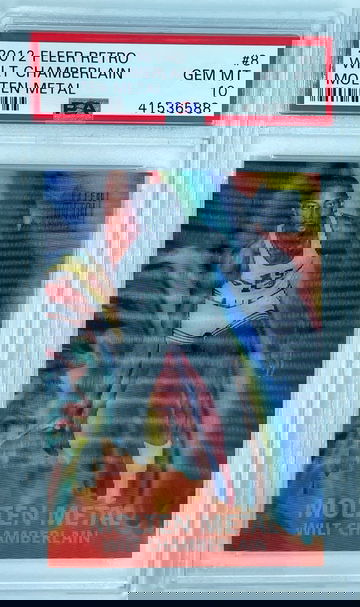 2012-13 Fleer 96-97 Molten Metal #8 Wilt Chamberlain PSA 10 Gem Mint