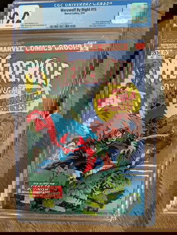 1974 Marvel Werewolf By Night Comic #15 CGC 9.2 Dracula Appearance