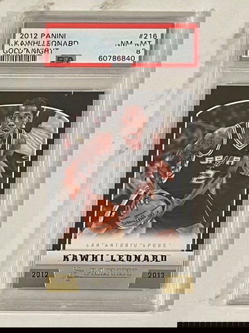 2012 Panini Gold Knight Kawhi Leonard Rookie RC Rare PSA 8