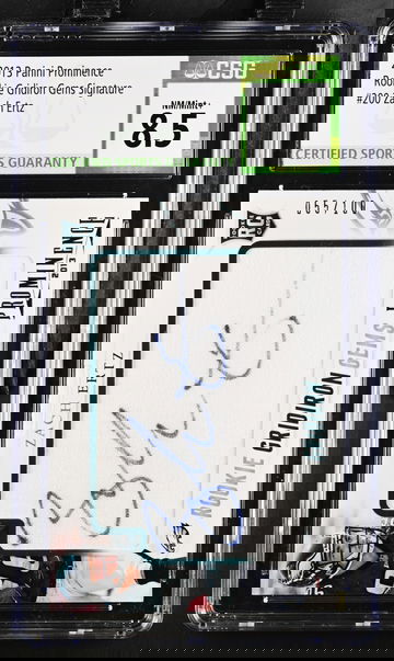 ZACH ERTZ 2013 ROOKIE AUTO 