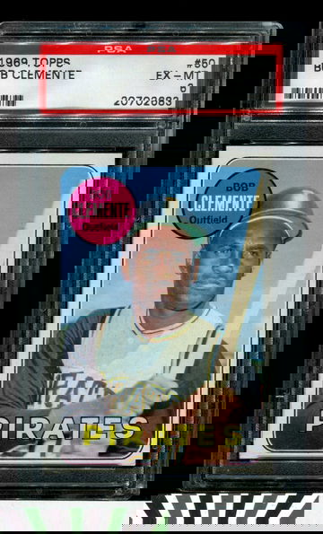 1969 Topps #50 Roberto Clemente PSA 6
