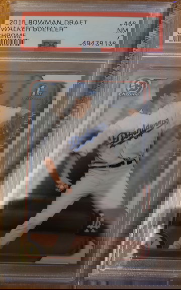 2015 Bowman Draft Chrome Walker Buehler PSA 7