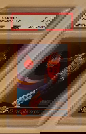 1990 SKYBOX #138 MAGIC JOHNSON PSA 9 MINT