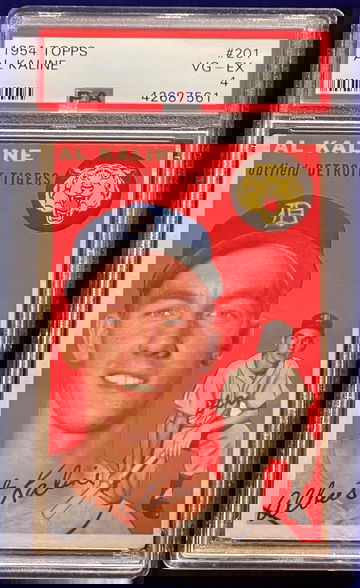 1954 Topps #201 Al Kaline RC PSA 4