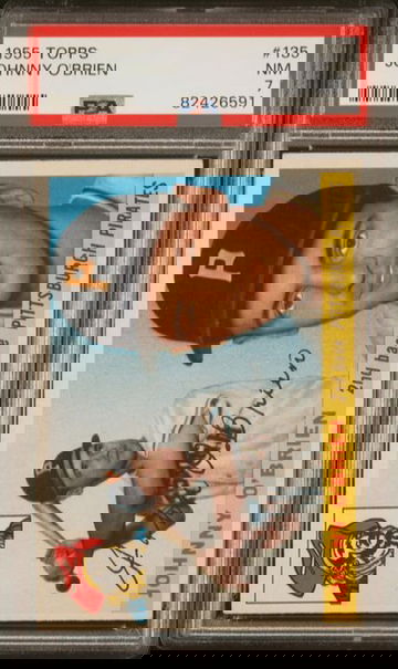 1955 Topps Johnny O'Brien #135 PSA 7 [BL-1B.31]