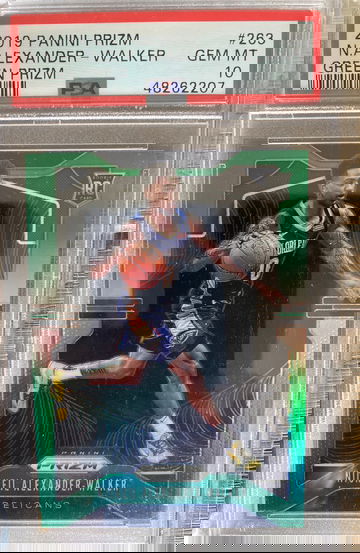 2019 panini green prizm psa10 nickeil Alexander Walker 