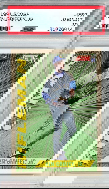 1991 SCORE KEN GRIFFEY JR  #697 SEATTLE MARINERS HOF PSA 10 GEM MT