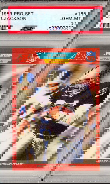 1989 Pro Set NFL Football HOF Rookie Card PSA 10 Bo Jackson 185