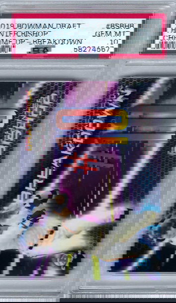 2019 Bowman Draft Pick Breakdown Chrome Hunter Bishop #BSBHB *PSA 10* San Francisco Giants