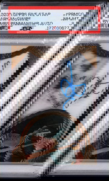 2020 Topps Five Star Pentamerous Penmanship Autographs Mark Mcgwire #PPMCG PSA 8