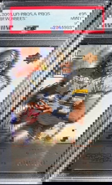 2001 UD Pros & Prospects #95 DREW BREES ROOKIE RC /1000 SP PSA 9 MINT SAINTS HOF