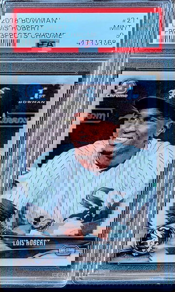 2018 LUIS ROBERT Topps Bowman 1st Chrome Prospects PSA 9 Rookie RC #21 #BCP21