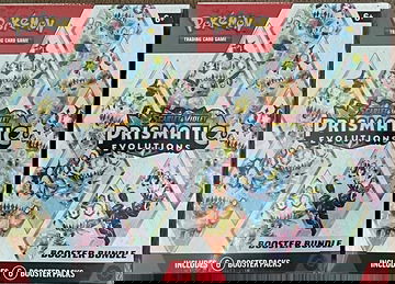 Lot of 2:Scarlet & Violet-Prismatic Evolutions Booster Bundle (6 Packs)