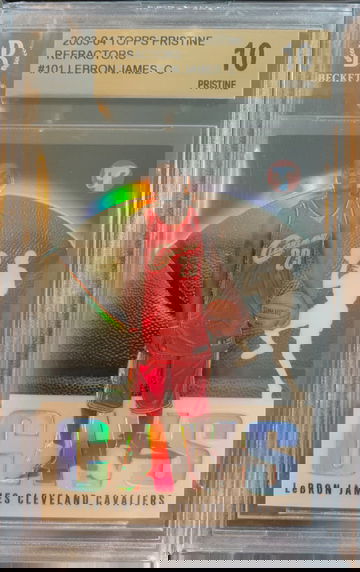 2003 Topps Pristine Refractors Lebron James Auto Rc BGS 10/10