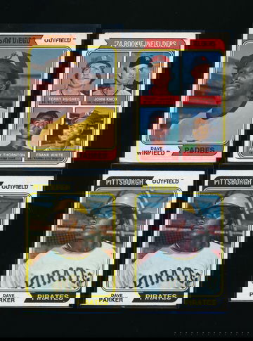 1974 Topps Dave Winfield, Dave Parker, Frank White RC LOT : VG-VGEX