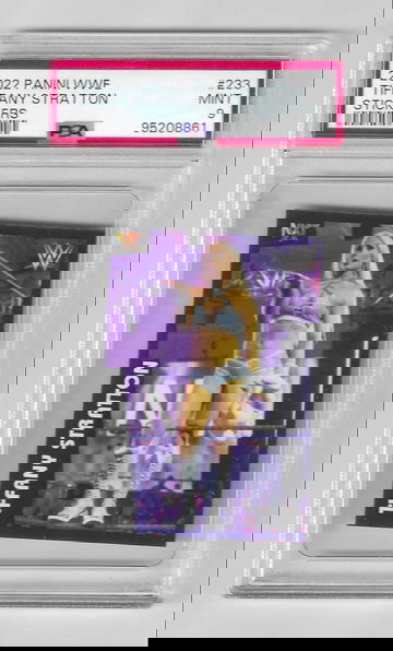 WWE Tiffany Stratton 2022 RC Panini Sticker # 233 ROOKIE PSA 9 Rare Very Low Pop