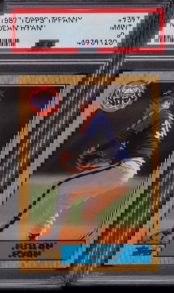 1987 TOPPS TIFFANY NOLAN RYAN #757 PSA 9 MINT