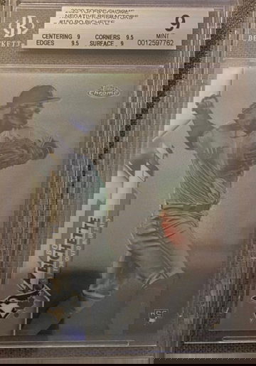 2020 Topps Chrome Bo Bichette Negative Refractor BGS 9